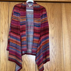 Knit printed cardigan
